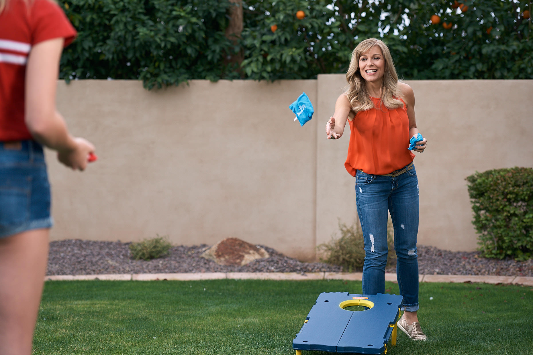 Jason Tracy - Advertising Photographer Kansas City - Mother Daughter Beanbag Toss